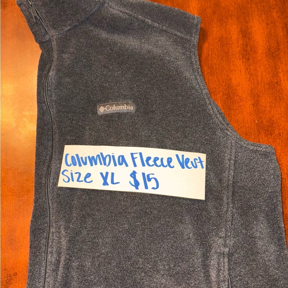 Columbia Charcoal Fleece Vest